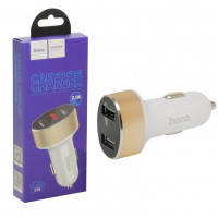 Автомобильное заряд. устр. Hoco Z26 2USB 2.1A белое