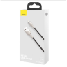 Usb Кабель-зарядка Lightning Baseus Cafule Metal 2.4A 1м (CALJK-A01) черный