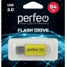 3.0 USB флеш накопитель Perfeo 64GB C14 золотистый