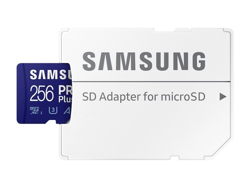 micro SDXC карта памяти Samsung 256GB PRO Plus Class10 UHS-I 180MB/s с адаптером