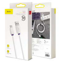 Usb Кабель-зарядка TYPE-C Baseus 5A 1м (CATZS-02) белый
