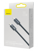 Кабель-зарядка Type-C на Lightning Baseus Crystal Shine Series 20W 1.2м (CAJY000201) черный