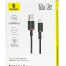 Usb Кабель-зарядка TYPE-C Baseus Dura Series 60W 2м (P10377802U01-03) черно-красный