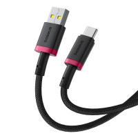 Usb Кабель-зарядка TYPE-C Baseus Dura Series 60W 2м (P10377802U01-03) черно-красный
