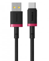 Usb Кабель-зарядка TYPE-C Baseus Dura Series 60W 2м (P10377802U01-03) черно-красный
