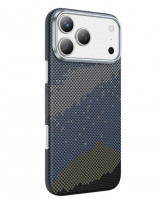 Накладка для i-Phone 17 Pro Max Keephone Kevlar Starry MagSnap синий