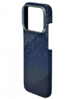 Накладка для i-Phone 17 Pro Max Keephone Kevlar Starry MagSnap синий