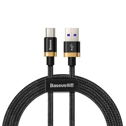Usb Кабель-зарядка TYPE-C Baseus Purple Gold Red flash charge cable 40W 2м (CATZH-BV1) чёрный