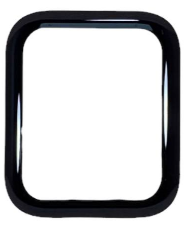 Защитное стекло для Apple watch "45" Supglass XC-50 полный клей 3D чёрное