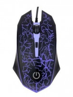 Мышь проводная Perfeo Grid USB/DPI 800-1600/4 кнопки черно-синяя