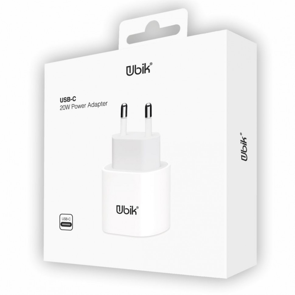 Сетевое зар. устр. Ubik UH02PD 1USB-C 3A 20W белое