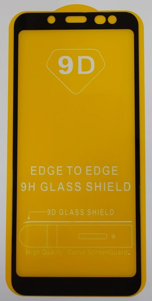 Защитное стекло для Samsung Galaxy A6/J6 (2018) 9D черное