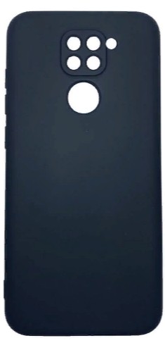 Накладка для Xiaomi Redmi Note 9 Silicone cover без логотипа черная