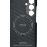 Накладка для Samsung Galaxy S24 Pitaka Magez Case 4 черно-серый