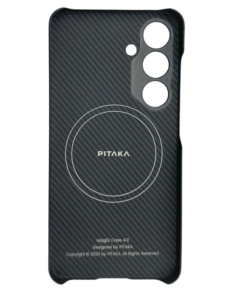 Накладка для Samsung Galaxy S24 Pitaka Magez Case 4 черно-серый