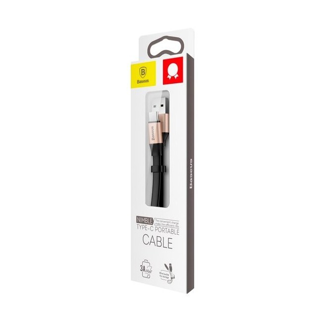 Usb Кабель-зарядка TYPE-C Baseus 23см (CATMBJ-0V) золотистый