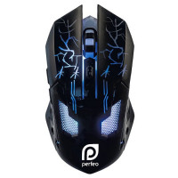 Мышь проводная Perfeo Quest USB/DPI 800-1600/6 кнопок черная