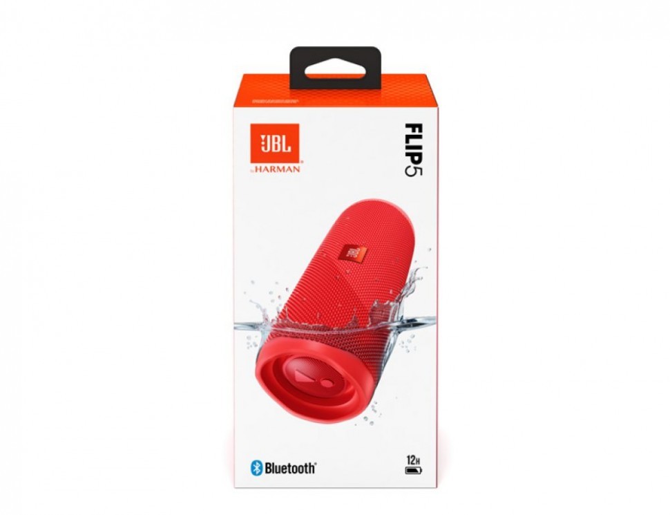 Bluetooth колонка JBL Flip 5 BT4.2/4800mAh/12ч/20Вт/IPX7 красная