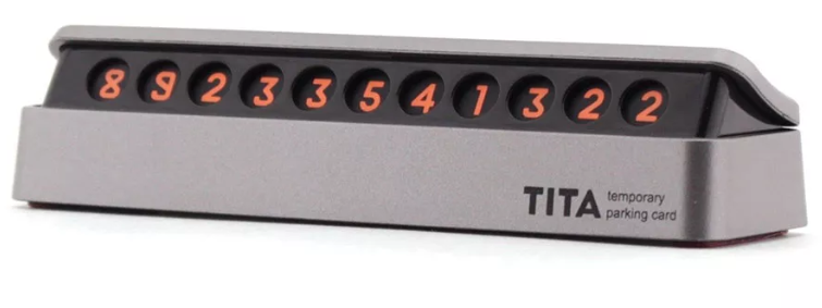 Парковочная карта Xiaomi Bcase TITA Mini Temporary Parking Card черная