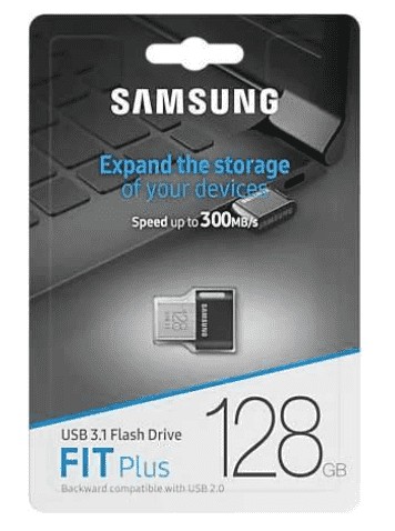 3.1 USB флэш накопитель Samsung 128GB Fit Plus черный