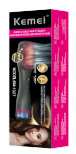 Фен-щетка KEMEI KM-1327 450 Вт черная