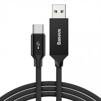 Usb Кабель-зарядка TYPE-C Baseus Artistic Striped 5A 5м (CATYW-B01) чёрный