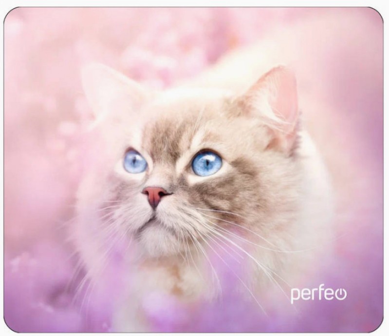 Perfeo Коврик для компьютерной мыши "Cat", Рис.15 (240*200*2 мм), ткань+резиновое основание