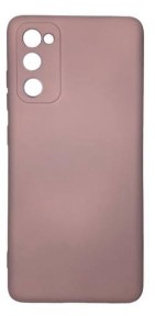 Накладка для Samsung Galaxy S20FE Silicone cover без логотипа пудро