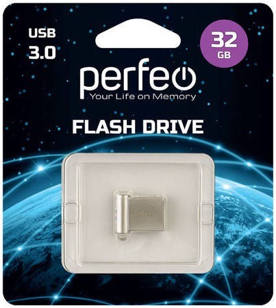 3.0 USB флеш накопитель Perfeo 32GB M06 металлическая