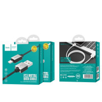Usb Кабель-зарядка Micro Hoco U49 Superior speed 2.4A 1.2м в оплётке TPE белый