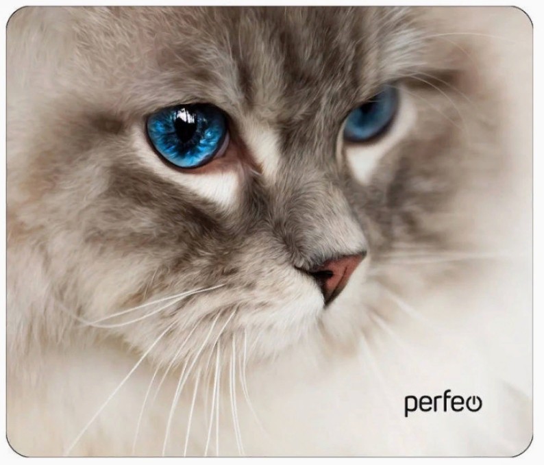 Perfeo Коврик для компьютерной мыши "Cat", Рис.16 (240*200*2 мм), ткань+резиновое основание