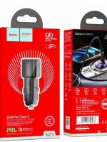 Автомобильное заряд. устр. Hoco NZ3 2USB-C 3А 20W черное