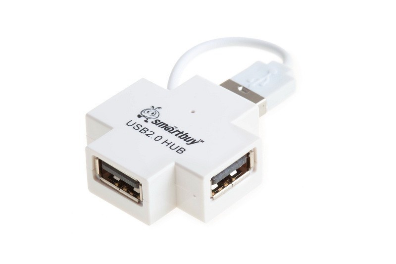 USB-HUB Smartbuy 4 порта (SBHA-6900-W) белый