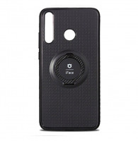 Чехол-накладка для Huawei Honor Y6P силикон iface с держателем чёрный