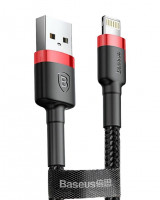 Usb Кабель-зарядка Lightning Baseus Cafule 1м (CALKLF-B19) черно-красный