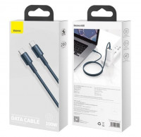 Usb Кабель-зарядка TYPE-C на TYPE-C Baseus High Density Fast Charging 1м 100W (CATGD-03) синий