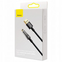 Usb Кабель-зарядка Lightning Baseus Explorer 2.4A 1м (CATS000401) черный