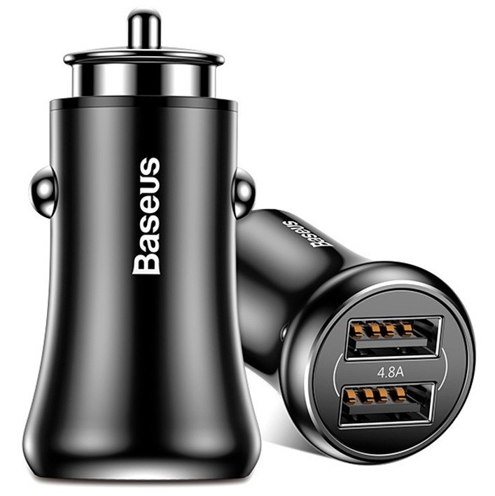 Автомобильное заряд. устр. Baseus Gentleman 2USB 2.4A (CCALL-GB01) черное