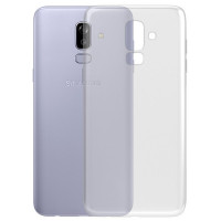 Чехол-накладка силикон 0.5мм Samsung Galaxy J8 (2018) прозрачный
