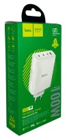 Сетевое зар. устр. Hoco N31 GaN 1USB/3USB-С 100W белое