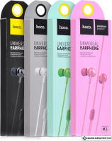 Стереонаушники Hoco M3 Universal с микрофоном зеленые