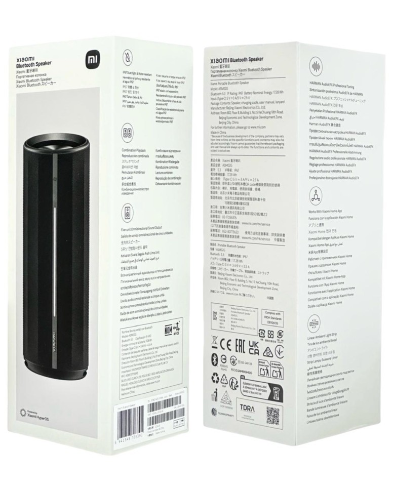 Bluetooth колонка Xiaomi Speaker BT5.3/IP67 HyperOS ASM02G черный