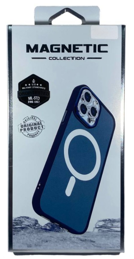 Накладка для Samsung Galaxy S23 Plus Magsafe пластик темно-синий