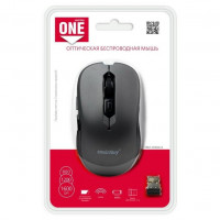 Мышь беспроводная Smartbuy ONE 200AG USB/DPI 800-1200-1600/6 кнопок/1AA серая (SBM-200AG-G)