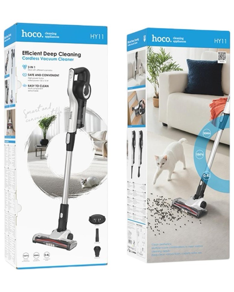 Беспроводной портативный пылесос Hoco 3в1 Efficient Deep Cleaning HY11 белый