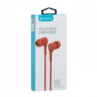 Наушники с микрофоном Celebrat D3 1.2м оранжевые