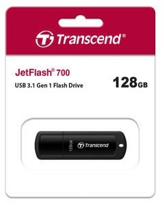 3.1 USB флеш накопитель Transcend 128GB JetFlash 700 черный