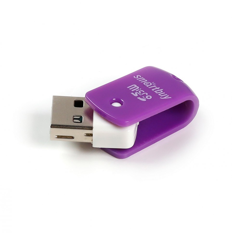 Картридер Smartbuy 706 USB - microSD (SBR-706-F) белый