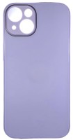 Чехол-накладка для i-Phone 14 силикон (стеклянная крышка) лаванда