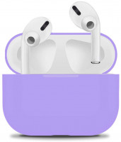 Силиконовый чехол для AirPods Pro сиреневый